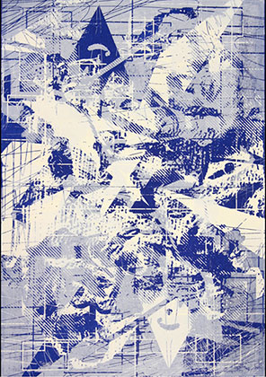 Raymond Gantner, untitled 2013, screen print on paper, 40 x 30 cm
