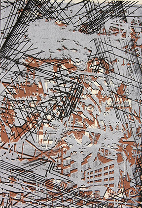 Raymond Gantner, untitled 2013, screen print on paper, 40 x 30 cm
